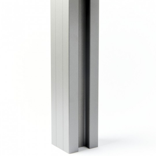 Poteau intermédiaire de clôture aluminium 70x70 mm