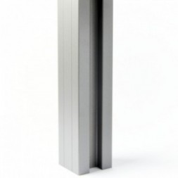 Poteau intermédiaire de clôture aluminium - 70x70 mm