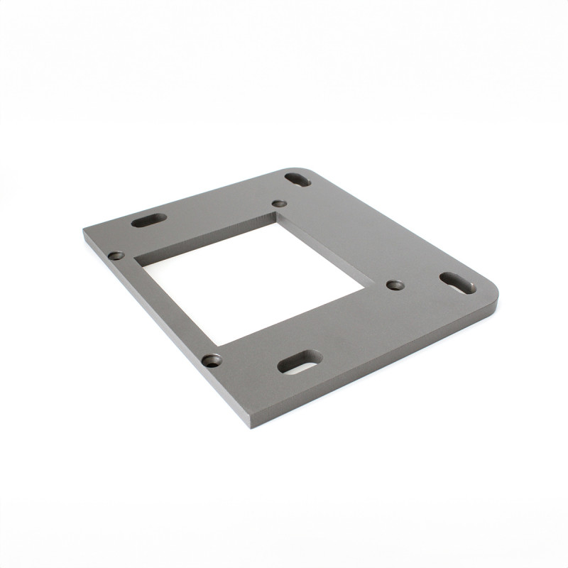 Platine de bord de mur pour poteau de portail