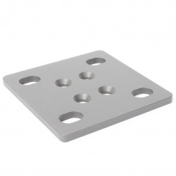Gamme ECO - Platine de fixation aluminium pour poteau - 110x110 mm