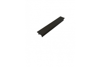 Bouchon alu à clipser pour tube rectangle 120*20*2 mm