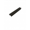 Bouchon alu à clipser pour tube rectangle 120*20*2 mm