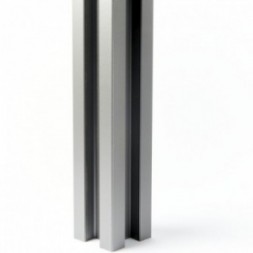 Poteau d'angle tridirectionnel aluminium - 70x70 mm