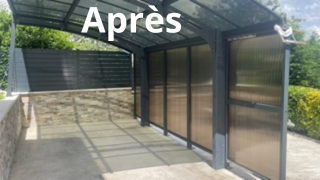 Habillage carport 